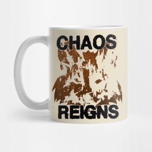 chaos reigns vintage Mug